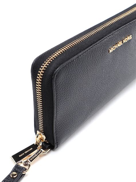 michael kors jet set monogram continental wallet silver|continental wristlet.